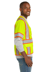 CornerStone® ANSI 107 Class 3 Surveyor Mesh Zippered Two-Tone Short Sleeve Vest