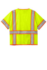 CornerStone® ANSI 107 Class 3 Surveyor Mesh Zippered Two-Tone Short Sleeve Vest