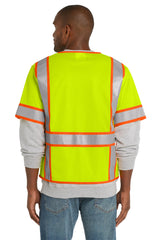 CornerStone® ANSI 107 Class 3 Surveyor Mesh Zippered Two-Tone Short Sleeve Vest